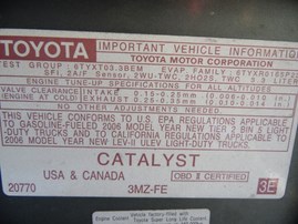 2006 TOYOTA HIGHLANDER GREEN 3.3L AT 2WD Z17844